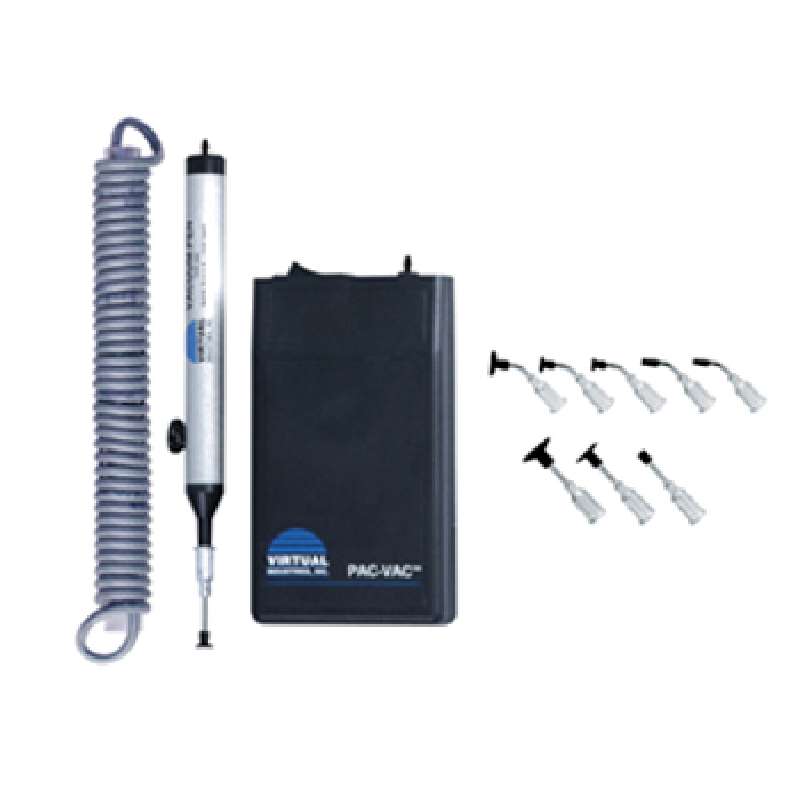 ESD-Safe PAC-VAC® Portable Battery Operated Continuous Vacuum System with Pick-Up Tool and Cups